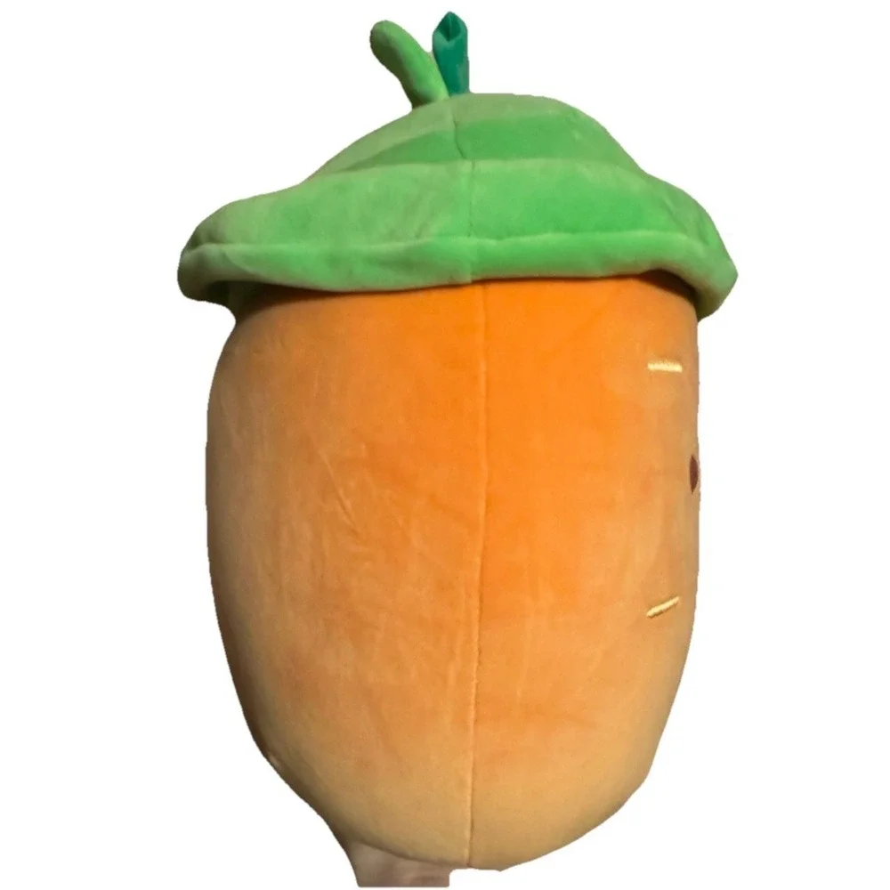 Squishmallow Caroleena the Carrot Wearing Bucket Hat 12‎ inch NWT